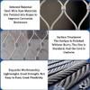 DTVEW 304 Stainless Steel Cable Mesh Bird Netting, 2 mm Flexible Mesh, 2 x 9 m view 4