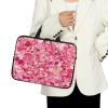 Surwin 12-Inch Laptop Sleeve with Love Heart Pattern, Handle and Dual Zippers view 2