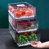 Refrigerator Organizer Containers, 2-Pack, Stackable Pull-Out Drawers view 1