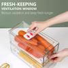 Refrigerator Organizer Containers, 2-Pack, Stackable Pull-Out Drawers view 2