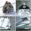 Heavy-Duty Waterproof PVC Cover Tarp, 400 g/m², 0.3 mm, Transparent, 3.2 x 3.6 m view 2