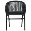 SKM Garden Chairs, 2-Piece Set, Black PE Rattan, 11.26 kg, 48135 view 3