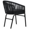 SKM Garden Chairs, 2-Piece Set, Black PE Rattan, 11.26 kg, 48135 view 4