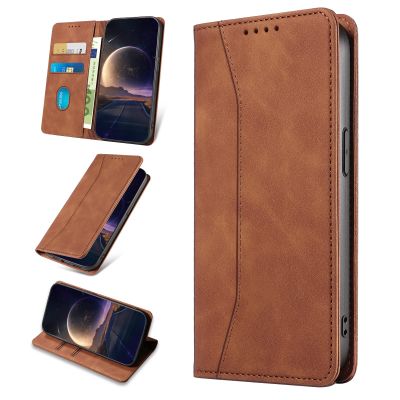 KANVOOS Flip Wallet Case for Realme 8 4G / Realme 8 Pro, Premium PU Leather, Brown
