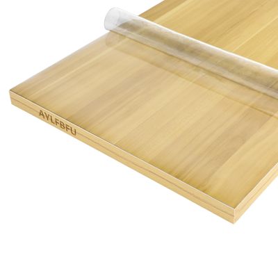 AYLFBFU Transparent PVC Table Protector, 140 x 160 cm, 1 mm