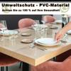 AYLFBFU Transparent PVC Table Protector, 140 x 160 cm, 1 mm view 4