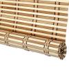 zhijiaqian456 Bamboo Roller Blind, Sun and Privacy Protection, Cord-Controlled, Retro Natural Wood, Customizable, 80 x 150 cm view 1
