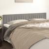 vidaXL Headboards 2 pcs. Light Gray 80x5x78/88 cm Velvet view 2