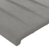 vidaXL Headboards 2 pcs. Light Gray 80x5x78/88 cm Velvet view 4