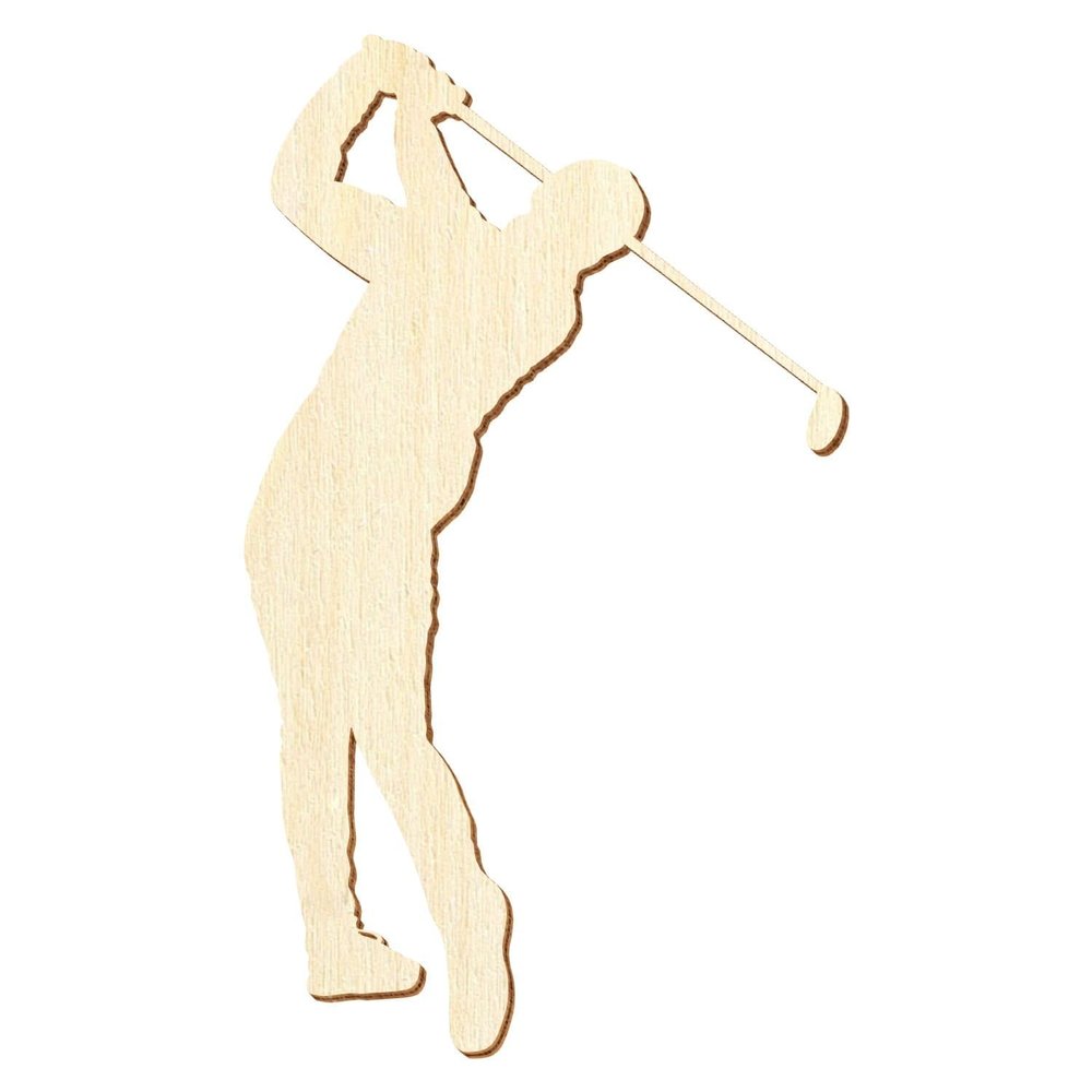 Wooden Golf Player 6 – Decoration & Crafts, 5–50 cm
