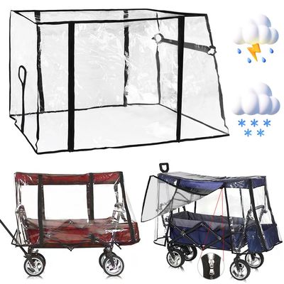 Transparent Rain Cover for Transport Wagons and Strollers