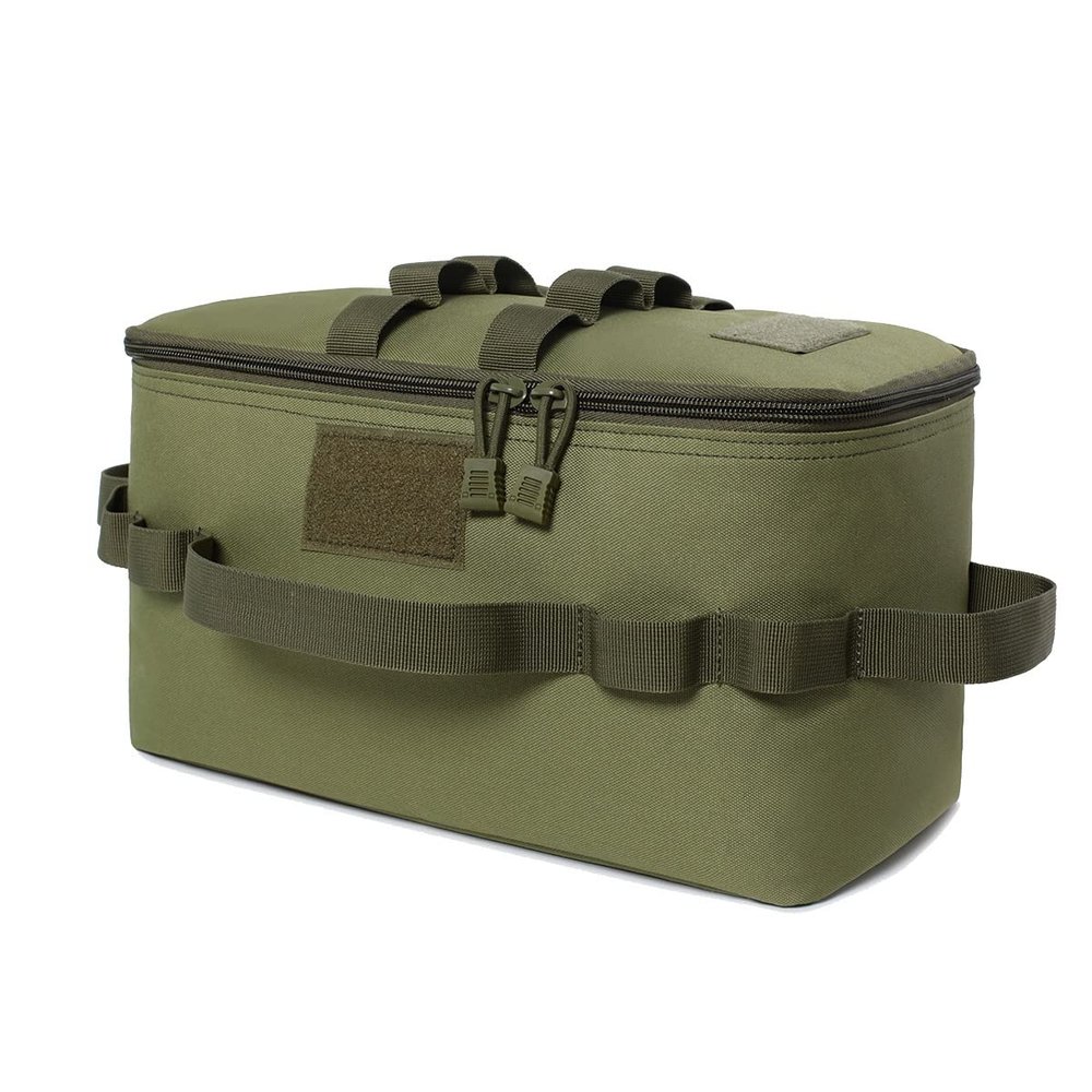 Berjalan Outdoor Camping Storage Bag for Stove, Canister, Pot and Cookware, Army Green