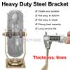 200/250 mm Heavy-Duty Casters, 4-Piece Set, Swivel Casters with Brakes, Pneumatic Rubber Wheels, 600/750 kg Capacity view 4