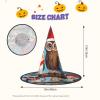 ZISHAK Cute Christmas Owls on a Branch, Trendy Halloween Witch Hat for Women – Ultimate Party Hat for the Best Halloween Costume Ensemble view 3
