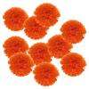 PATIKIL 10-Pack 6-Inch Paper Pom-Pom Flowers, Orange Red view 1