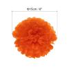PATIKIL 10-Pack 6-Inch Paper Pom-Pom Flowers, Orange Red view 2