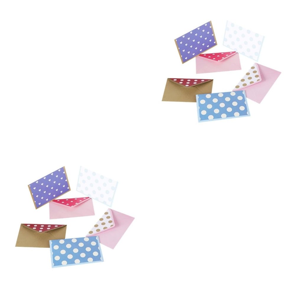 Ciieeo Paper Envelopes, 120 Pieces, Multicolor Romantic Cartoon Invitation Envelopes