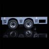 wheelfun 2-Axle Metal Trailer Module, 1:14 Metal CNC 5-Axle Heavy-Duty Trailer for TAMIYA RC Truck Model view 3