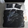 MOBEITI Black Dragon Duvet Cover Set, 200 x 200 cm, 3-Piece view 3