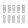 DTGN 50 x 16 x 2 mm Flat Straight Repair Plates, 60-Pack, Stainless Steel, Silver Tone view 1