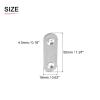 DTGN 50 x 16 x 2 mm Flat Straight Repair Plates, 60-Pack, Stainless Steel, Silver Tone view 2