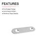DTGN 50 x 16 x 2 mm Flat Straight Repair Plates, 60-Pack, Stainless Steel, Silver Tone view 3