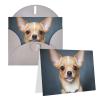EKYOSHCZ Cute Chihuahua Greeting Cards with Envelopes, Blank Cards for All Occasions view 1