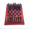 Straight-Edge Wooden Chess Set, Size L, with 32 Marble Chess Pieces view 4