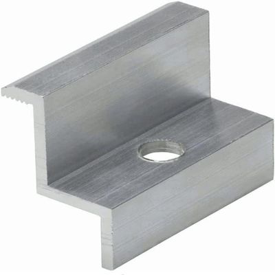 NAKA 20-Pack End Clamps for PV Solar Panels, Silver Aluminum, 30 mm Module Height, 50 mm Length