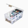 ArtBin Semi Satchel with Accessory Trays, Clear Storage Container view 2