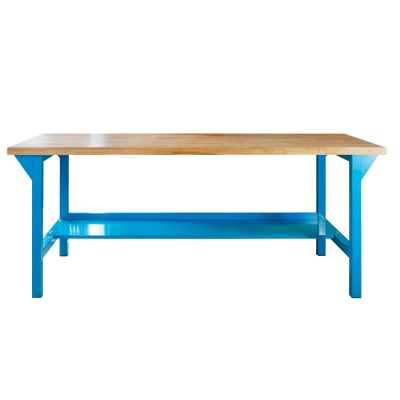 PROREGAL Rhino Plus Workbench | 84 x 150 x 70 cm | 500 kg Load Capacity | Light Blue