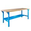 PROREGAL Rhino Plus Workbench | 84 x 150 x 70 cm | 500 kg Load Capacity | Light Blue view 2