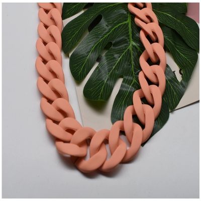 Trendy Acrylic Shoulder Strap, Watermelon Pink
