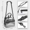 ZaKhs Barn Insulated Lunch Bag, Black and White Print view 4