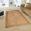 CASAVANI Hand-Block-Printed Dhurrie Rug, 1.2 x 4.5 m, Bronze and Black, Cotton, Oriental Kilim Rug for Indoor and Outdoor Use view 2