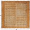 CASAVANI Hand-Block-Printed Dhurrie Rug, 1.2 x 4.5 m, Bronze and Black, Cotton, Oriental Kilim Rug for Indoor and Outdoor Use view 3