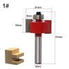 3-Piece Large Rabbet Router Bit Set with Bearings, 8 mm Shank view 2