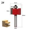 3-Piece Large Rabbet Router Bit Set with Bearings, 8 mm Shank view 3