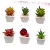 Happyyami Mini Artificial Succulent in Ceramic Pot view 4
