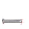 304 Stainless Steel Clevis Pin with Hole/Cotter Pin Set, M3–M20, 10-Piece, M5×12 view 1