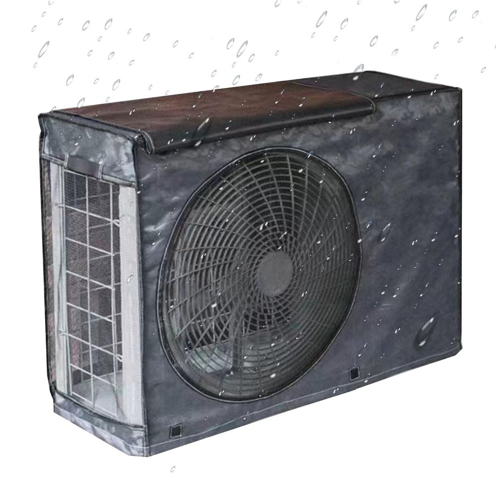 BPILOT Outdoor AC Cover, Heavy-Duty 900D Oxford Fabric, Black, 100 × 80 × 43 cm