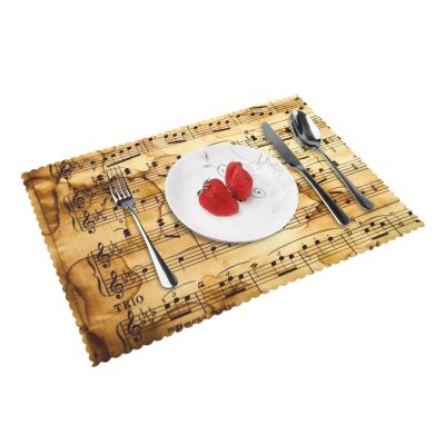Set of 4 Washable Music Notes Placemats