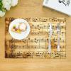 Set of 4 Washable Music Notes Placemats view 3