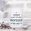 Mugffins Personalized Mug for Professors – In German – Best in the World – 11 oz / 330 ml view 2