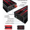 Fockety Car Power Inverter, 300 W, Dual USB Safety Protection, 12 V to 230 V, Modified Sine Wave Inverter for Camping (Red) view 2