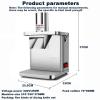 Oiyekntd Commercial Electric Vegetable Dicer, 250 W, 5 Stainless Steel Blades view 2