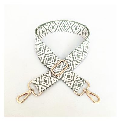 Adjustable Shoulder Strap for Bags, 130 cm, 3.8 cm Wide, Light Gray
