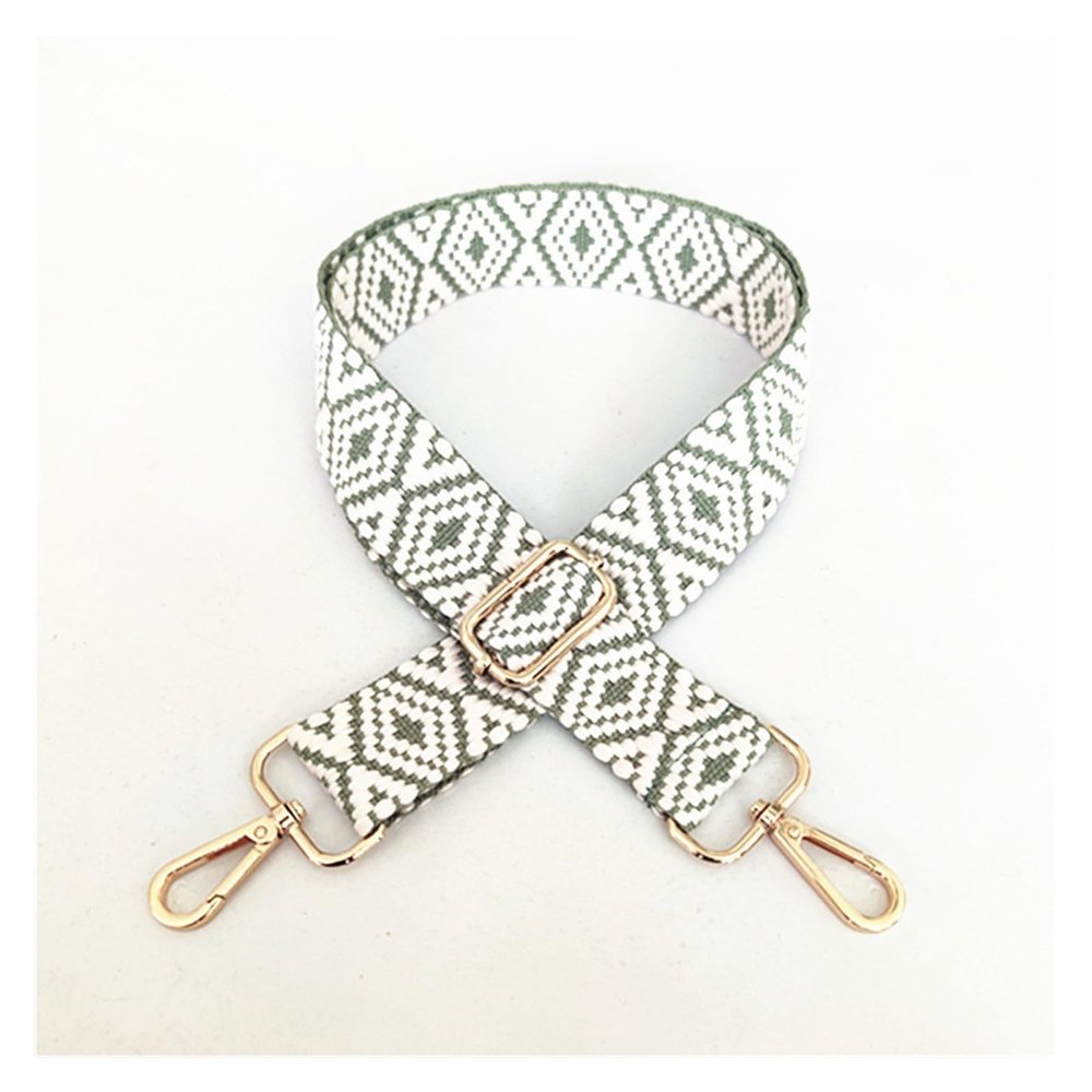Adjustable Shoulder Strap for Bags, 130 cm, 3.8 cm Wide, Light Gray