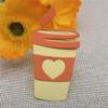 Metal Cutting Die, 3.9 x 7.3 cm, Coffee Cup and Heart view 3