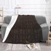Kururi Throw Blanket with Ancient Egyptian Hieroglyph Print, Lightweight Fleece, 127 x 101 cm view 2